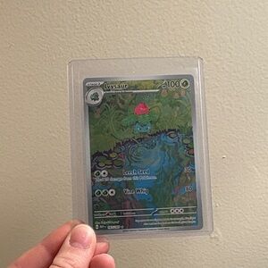 Ivysaur Pokémon 151 Card - Green Artwork